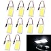 GrandviewTM 10PCS White COB 18SMD LED Panel Dome Light Auto Car Interior Reading Plate Light Roof Ceiling Interior Wired Lamp + T10 Adapter + BA9S Adapter + Festoon Adapter DC12V (40mmx20mm) primary