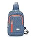 TINYAT Sling Canvas Bag Shoulder Chest Pack Casual Crossbody Travel Shoulder Bag for Women Men T601