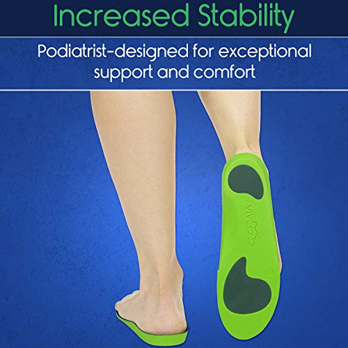 ViveSole Plantar Fasciitis Insoles - Foot Arch Support Orthotic - Firm Foam Shoe Inserts for Men, Woman, Work, Running - Fits Boots and Sneakers - Thumbnail 4