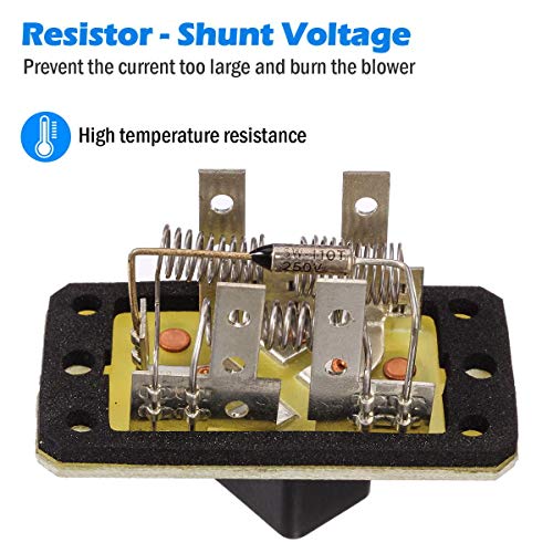 PartsSquare 4L3Z19A706AA 973015 4P1367 3A1115 RU382 Heater Blower Motor Resistor Replacement for Ford ESCAPE EXCURSION EXPEDITION 2001-2005 Compatible with Ford F-150 1999-2003