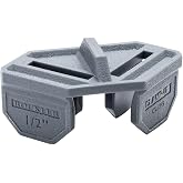 1/2'' Rockler Clamp It Clips (4 Pack, Dark Gray) - Corner Clamp It Clips Holds Panels at 900 Angle - Polypropylene Adjustable Angle Clamp Clips Won&rsquo;t Mar the Surface - Clamp Clips