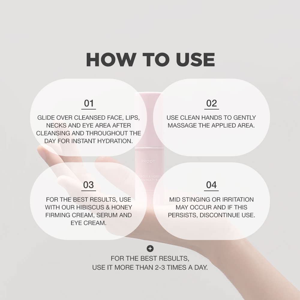 Hibiscus and Honey Firming Multi Balm | Hibiscus and Honey Firming Cream in a Stick Balm | Hibiscus and Honey Firming Lotion in a Stick Balm with Collagen Intensive Complex | Hibiscus and Honey Firming Multi Balm Stick For Face, Neck, Eyes, Lips and Body | Neck Firming Cream Balm With Skin Bounce Complex | Korean Multi Balm Stick | Multi Balm Stick From Heart of K-Beauty, Seoul, Korea | Use with o