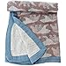 LifeTree Toddler Bed Blankets, 2 Layers Muslin Bamboo Cotton Baby Blankets, Large Breathable Soft Toddler Bed Blankets, Lightweight Crib Blankets 45 x 45 inches, Bear Print
