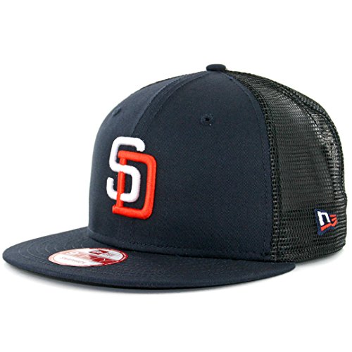 New Era 950 San Diego Padres Tony Gwynn 4 Trucker Snapback Hat Navy Mens MLB Cap