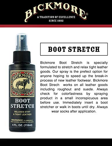 Bickmore Boot & Shoe Professional Leather Stretcher Spray - Stretch Tight Fitting Boots, Gloves, Bags + More | Suede & Nubuck | for Women and Men