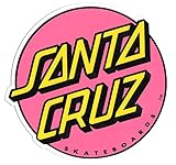 Santa Cruz Classic Logo Skateboard Sticker - skate board 15cm wide approx
