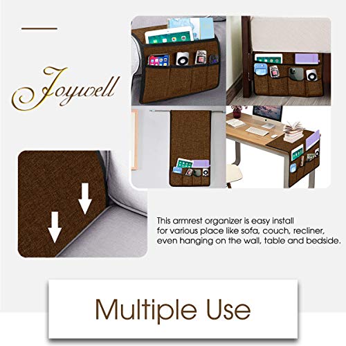 Joywell Sofa Armrest Organizer, Remote Control Holder for Recliner