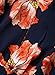 Futurino Women's Off Shoulder Floral Print Long Bell Sleeve Crop Top Blouses