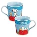 Vandor Peanuts Snoopy 12 oz Ceramic Mug, Multicolor