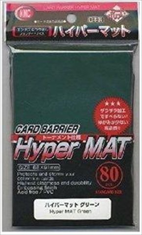 KMC Sleeves HM1553 Deck Protectors Hyper Matte Green, Pack - 80