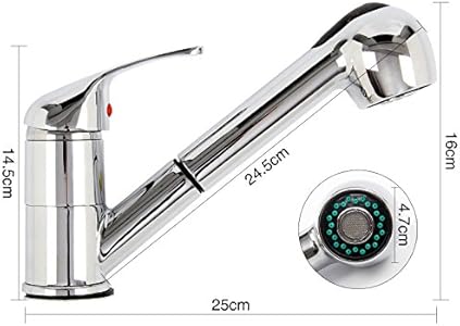 AllRight Einhebelmischer Küchenarmatur mit herausziehbarer Schlauch