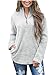FOURSTEEDS Women's Casual Sherpa Fleece Pullover 1/4 Zipper Long Sleeve Collar Outwear Jacket Coat