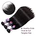 Mornice Hair 10A Brazilian Straight Hair Bundles, Human Hair Extensions 100% Unprocessed Natural Color 100g/pc