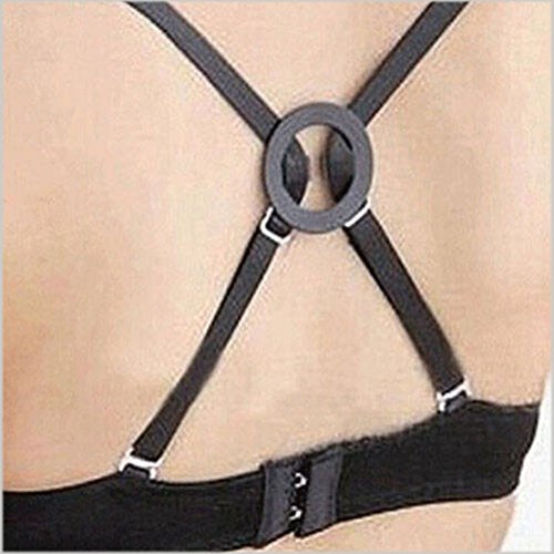 Wode Shop 6 pcs Bra Strap Clips Set, 3 pcs Bra Straps Holder and 3 pcs Bra Clips for Full Cup Size(Black, White, Beige)