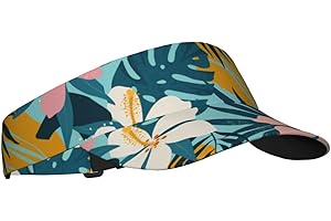 TWKGBUAD Stylish Hawaiian Visor Cap Sun Hat for Women Men Teens for Sport Beach Tennis Golf Running Hiking Adjustable Cap