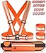Big Sale! 4PCS Reflective Gear Set - Reflective Vest + Waist Pack + 2 Reflective Bands. Designed for Running, Cycling, Riding, Walking The Dog and Any Other Outdoor Activity. Be Safe!
