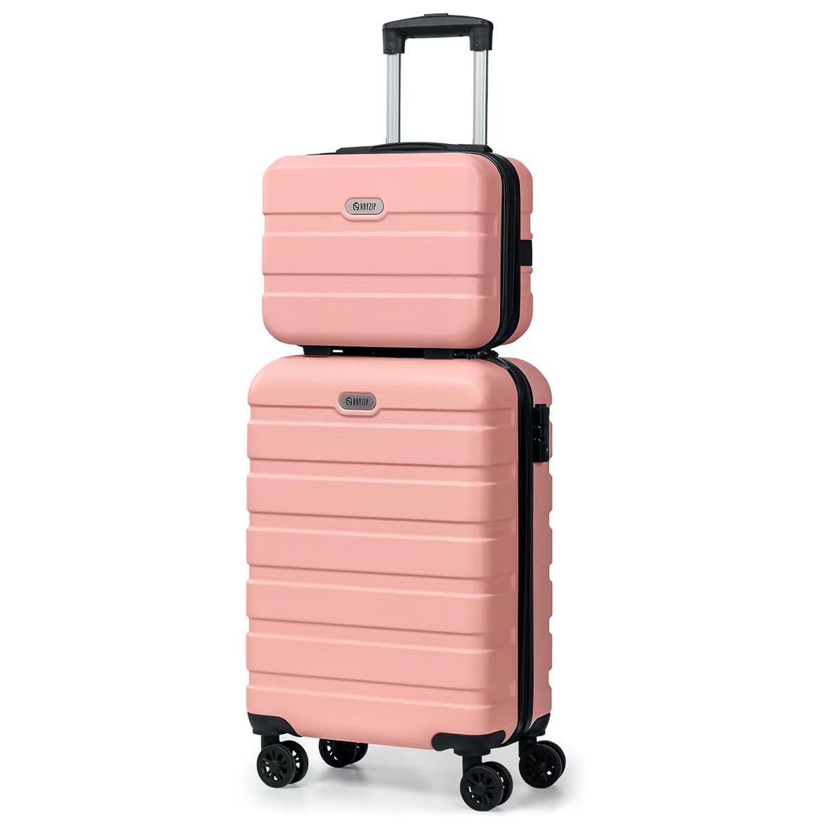 Photo 1 of ** SIMILAR*** AnyZip Carry On Luggage 2PCS Luggage Set PC ABS Hardshell Lightweight Suitcase TSA Lock with 4 Spinner Wheels?14/20, Pink?