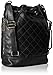 MG Collection EVA Quilted Drawstring Bucket Shoulder Bag, Black, One Size