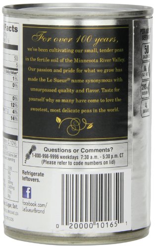 Le Sueur Very Young Small Sweet Peas, 15-Ounce (Pack of 8)