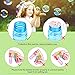 Bubble Machine Bubble Gun Shooter - 3 Pack Bubble Toy Blaster Blower for kids, Toddlers, Indoor and Outdoor with LED Flashing Lights, Sound-Free, No Batteries Needed ( 6 Pack Bubble solution Refill)