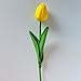 SHINE-CO LIGHTING Artificial Tulips 10Pcs Real Touch Fake Tulips PU Flower Arrangement Bouquets for Home Party Decoration (Yellow)