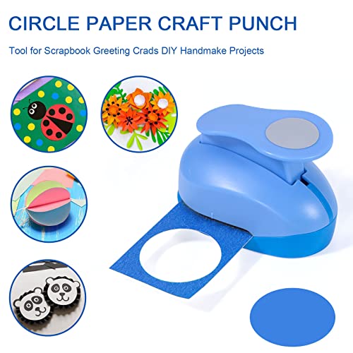 Katfort 2 Inch Circle Punch, Craft Hole Punch Shapes, Circle Punches