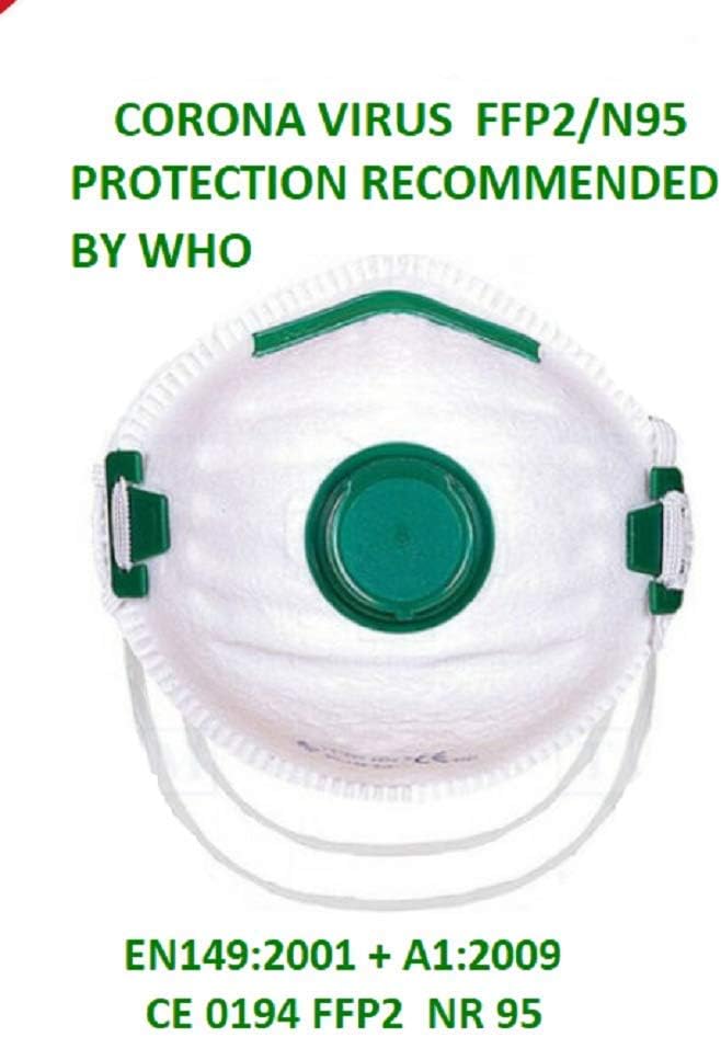 Anti Virus Face Mask Valved FFP2 /N95 Ultimate Protection Respirator Protection Dust Flu Infection Anti Bacterial Device UK Stock