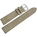 Fluco 20mm Sand Tan Suede Leather Watch Strap