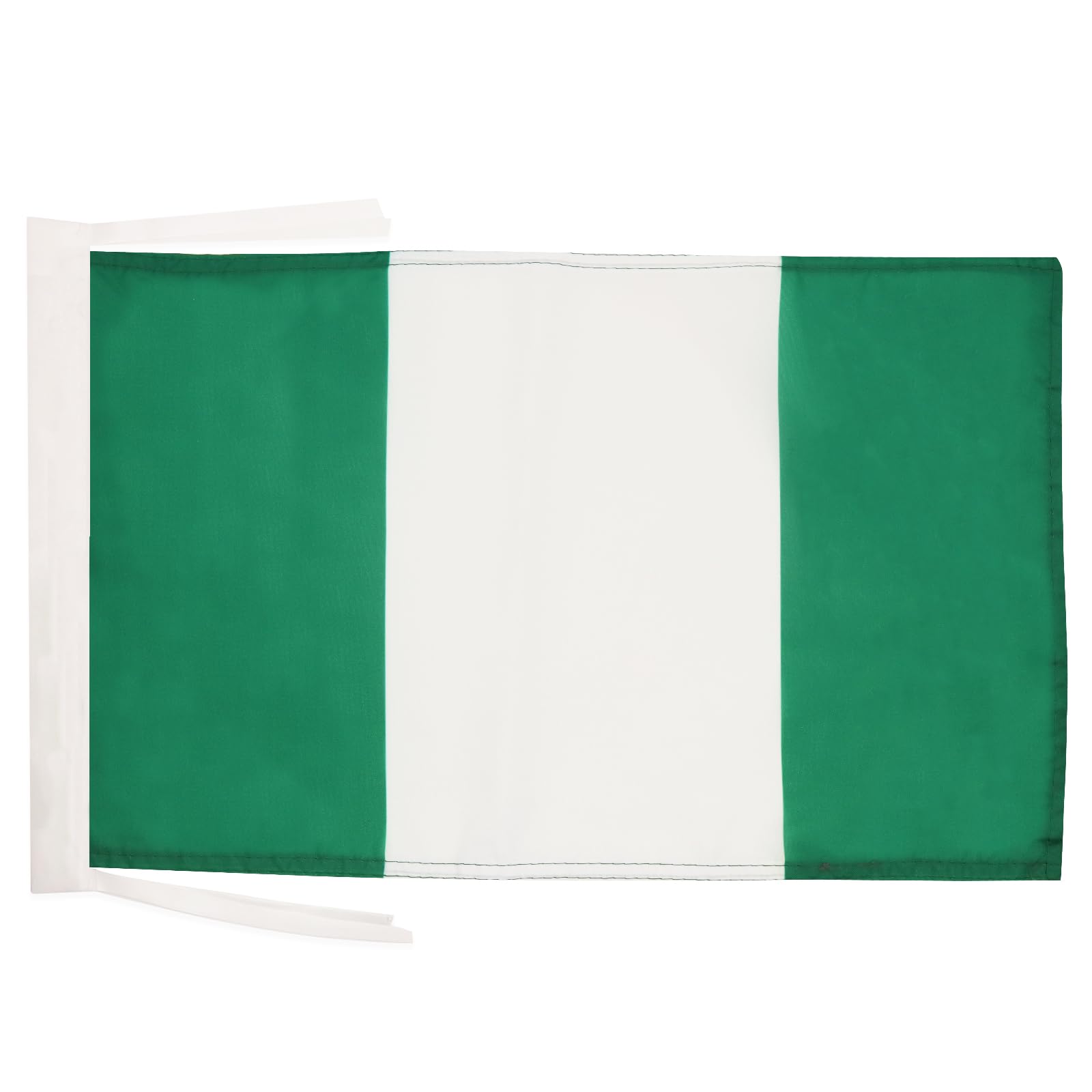 AZ FLAG - Nigeria Flag - 18'' x 12'' - 100% Polyester Nigerian Small Banner with Two Cords - Fade Resistant - Vivid Colors - 18x12 in - 45x30 Cm — image 1