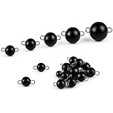 Tungsten Cheburashka Weights, Quick Change Cheb Rig for Soft Plastics | High-Density Tungsten, Quick-Change Wire Clip, Cheb Rig Profile, Natural Soft Plastic Action for Bass, Trout and Crappie
