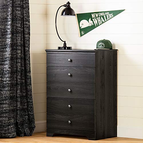 Amazon Com South Shore Zach 5 Drawer Chest Gray Oak Kitchen Dining