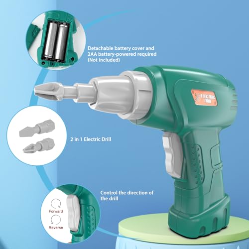 Dreamon Dinosaurs for Children 3 4 5 6 7 8 Years Old Dinosaur Toy with Box Storage Box Electric Drill Construction Toys Puzzle Gift for Boys Girls