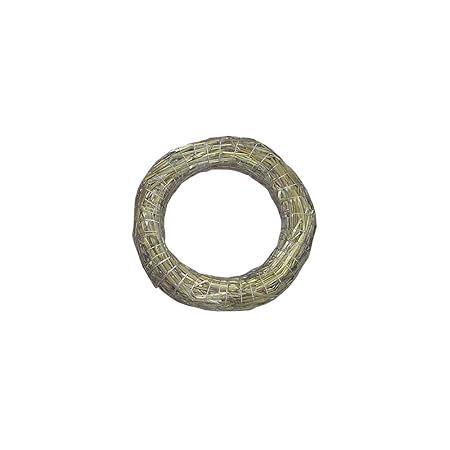 Rayher 8907231 Strohkranz, natur, nicht verschweißt, 30 cm ø