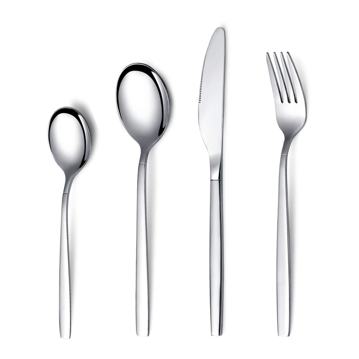 Berglander Cutlery Set 24 Pieces, Stainless Steel Cutlery Set, Flatware Set, Silverware Set, Service for 6