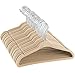 Zober Velvet Kids Hangers for Closet - Pack of 50 Non Slip Childrens Hangers for Shirts, Pants & Dresses w/Swivel Hook - Durable Kids Clothes Hanger w/Notches - Small Hangers - Ivory