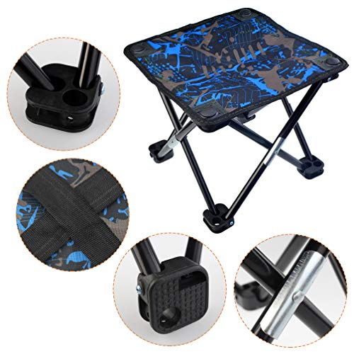 Tongcloud Portable Folding Stool Folding Chair Camping Stool for BBQ, Fishing, Hiking, Garden Lightweight Sturdy Chair