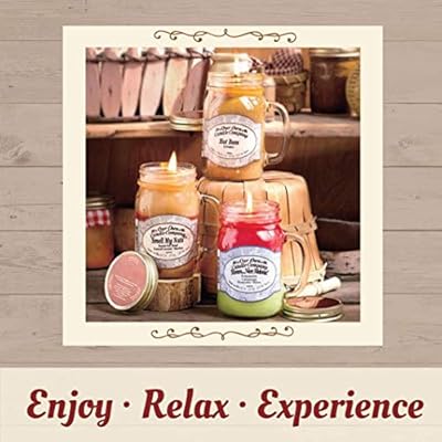 Our Own Candle Company Peach Scented Candle In 13 Ounce Tin With A Georgia Peach Label Our Own Candle Company Peach Scented Candle In 13 Ounce Tin With A Georgia Peach Label