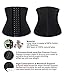 SHAPERX Women's Latex Waist Trainer Corset Waist Cincher Body Shaper Slimmer Tummy Control Shapewear, SZ1988-3-Black-M