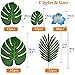 MOMOTOYS 96 Pcs Tropical Party Decorations Supplies Tropical Palm Leaves Hibiscus Flowers Artificial Faux Monstera Leaves Stem Hawaiian Luau TIKI Safari Jungle Beach Aloha Birthday Party Table Decor