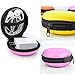 5pcs Earphone Carrying Case, Jmkcoz Round Shape Carrying Hard EVA Case Storage Bag for Earbuds Earphone Headset,USB Cable, Bluetooth or Wired Headset Earphone Mini Storage Random Color