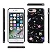 Feelingjoy Cell Phone Case Compatible iPhone 7 Plus 8 Plus IMD Marble Galaxy Space Star Protective Shockproof Bumper Cover for Girls Women (IMD2)