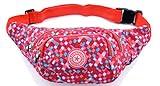 Zerd Women Fashionable Floral Printed Outdoor Hiking Waist Pack Fanny Pack Chest Pack