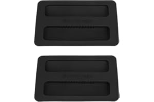 DWUWW 2Pcs Black Toaster Appliance Top Cover, Silicone Lid Toaster, Bread Machine Cover for Sandwich Machine Part Accessories cover Toasters 1.2cm