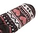 Dosoni Women's Winter Fuzzy Slipper Socks Non Slip Soft Cozy Fleece Lining Knit Thick Warm Christmas Socks (Gray/Pink)