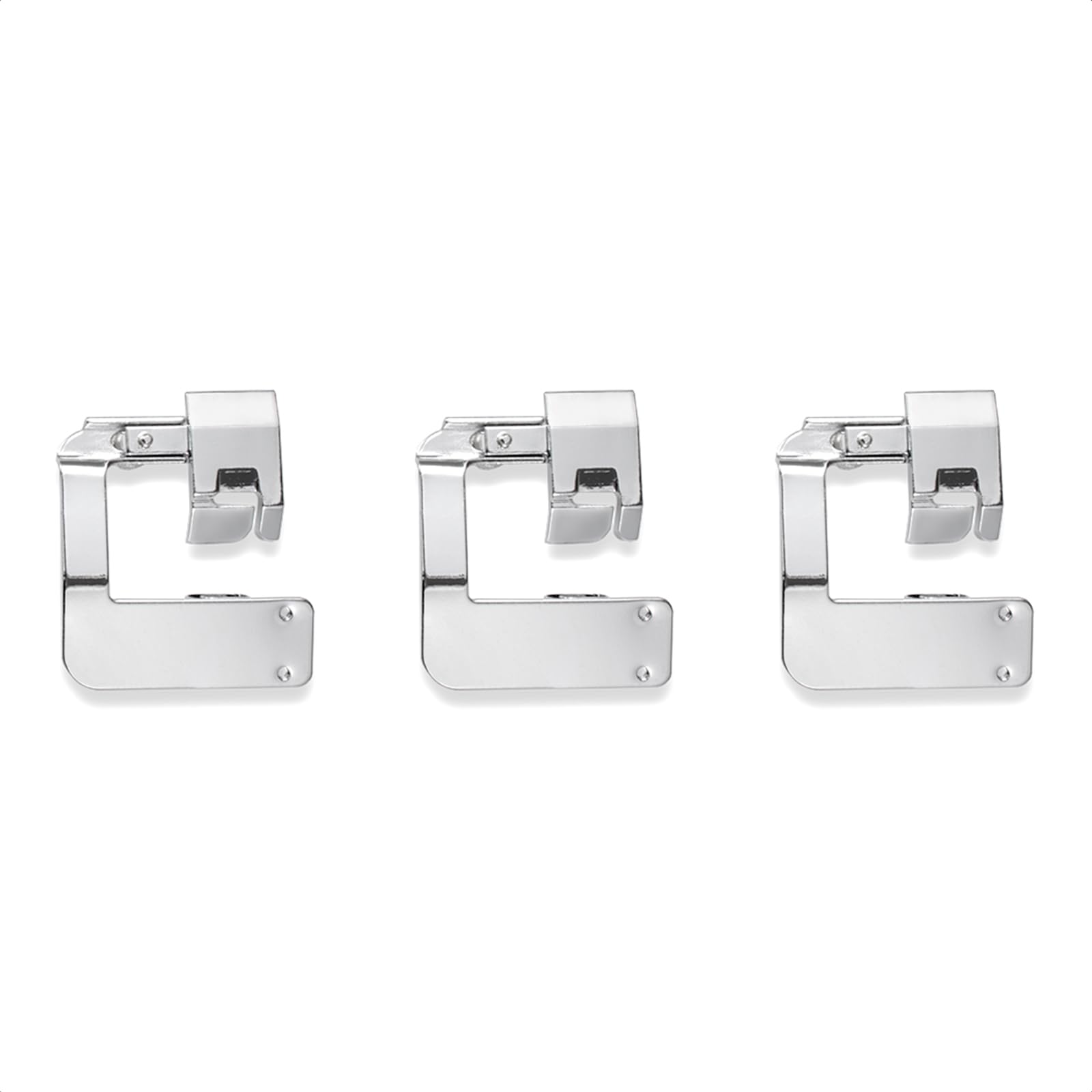 FIKLOTA Rolled Hem Presser Foot Set - 3 Piece Wide Hemmer Foot Kit Includes 1/2, 3/4, 1 Inch - for Low Shank Snap-On Singer, Brother, Janome, Juki, and More Sewing Machines