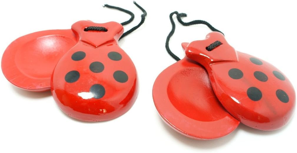 ADULTOS CASTANETS SPANISH CASTANETS RED AND BLACK