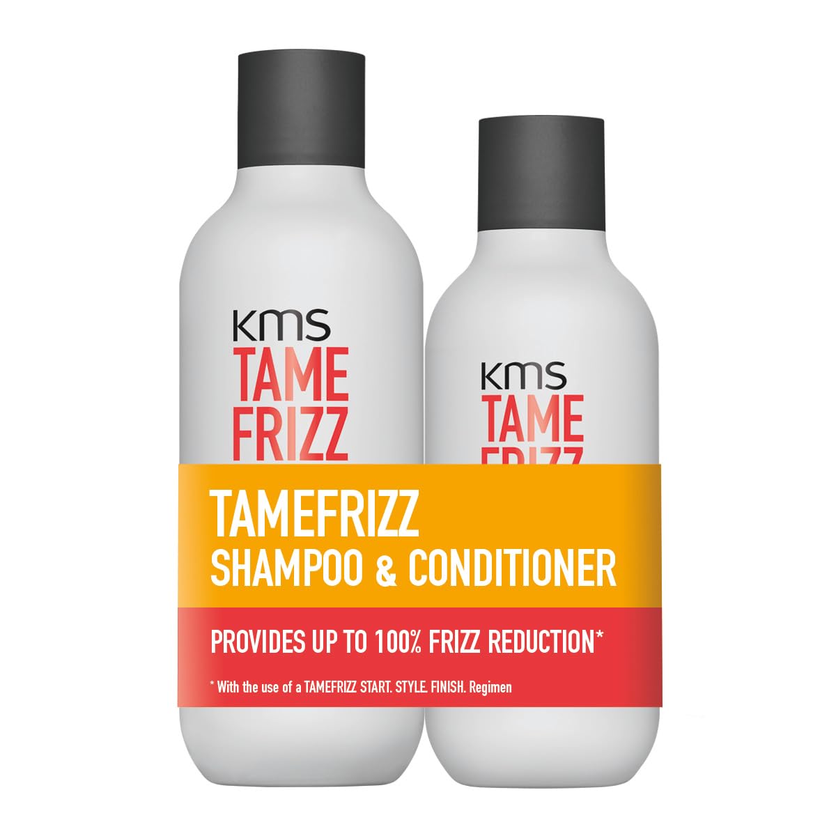 KMS Tame Frizz Conditioner and Shampoo Set, 750 ml
