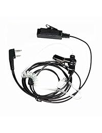 caroo Policía Covert acústica tubo auricular Headset para Kenwood Kenwood Puxing Wouxun Hytera radio de dos vías TK250 TK260 TH-215 D7 D7 °F6 F6 A etc.