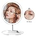 LED Lighted Makeup Mirror with 1 X 5 magnifying mirror,Oval Shaped Touch Screen with built in Rechargeable battery vanity Mirror