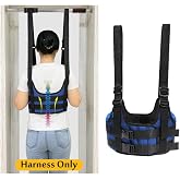 Mybow Back Stretcher Harness for Spinal Decompression, Lumbar Traction Belt | Inversion Table Alternative, Portable Back Stretching Device for Home Use, Adjustable Secure Fit (Large)